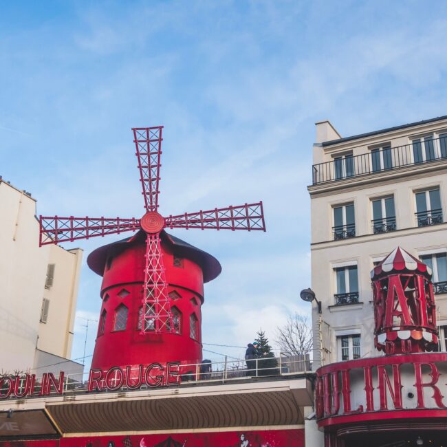 View of the Moulin Rouge.